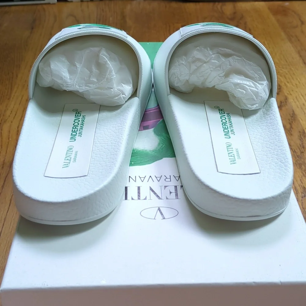 NIB Valentino UFO Face Pool Slides Undercover Jun Takahashi Collaboration EU 41